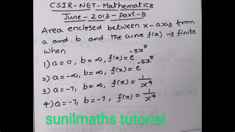 Csir Net Mathematics June 2013part Breal Analysis Problem Explained