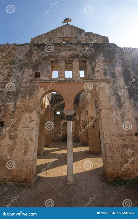 Alte Ruinen Von Chellah Oder Sala Colonia In Rabat Morocco Stockbild