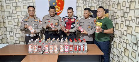 Operasi Cipkon Di Tiga Titik Amankan Puluhan Botol Miras