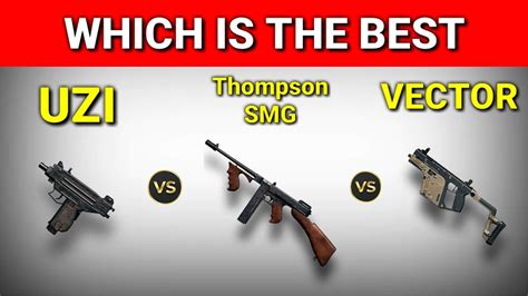 UZI VS VECTOR VS THOMPSON Which Is The Best Gun PUBG MOBILE THE