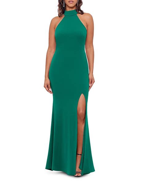 Aqua Halter Neck Gown 100 Exclusive Bloomingdales