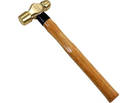 Wedo Brass Ball Peen Hammer With Wooden Handle Ball Pein Hammer 1 1 2lb 325mm 13