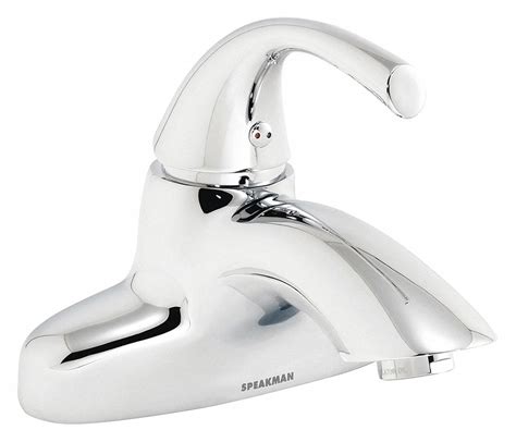 Speakman Chrome Low Arc Bathroom Sink Faucet Manual Faucet Activation 12 Gpm 455d78sb