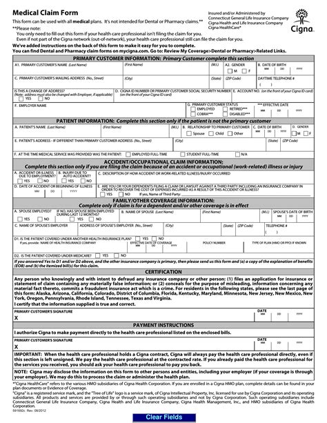 Cigna Dental Claim Form Mailing Address