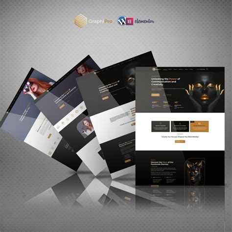 GraphiPro Premium Digital Agency Elementor Template Kit MasterBundles