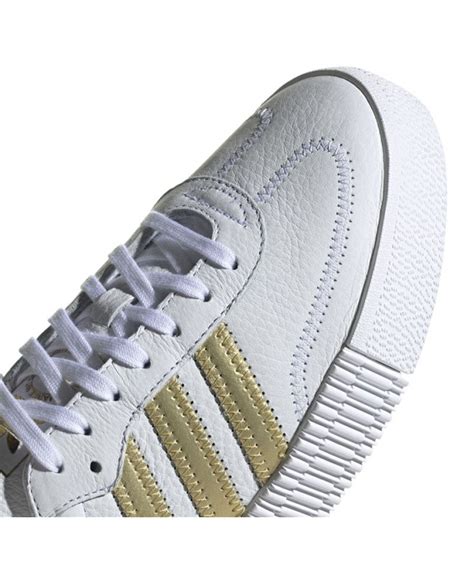 Zapatillas Adidas Originals Sambarose Blanco Dorado Mujer