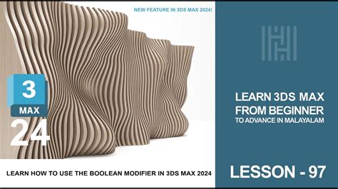 3Ds Max Tutorial Lesson 97 Learn How To Use The Boolean Modifier In