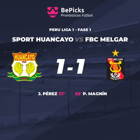 Sport Huancayo Vs Fbc Melgar Pronósticos Cuotas Previa Y Predicciones