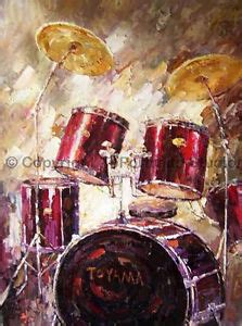 Drum Set Painting At Paintingvalley Explore Collection Of Drum