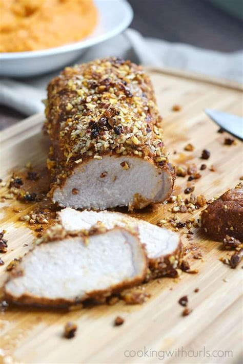 Pecan Crusted Pork Tenderloin Cooking With Curls