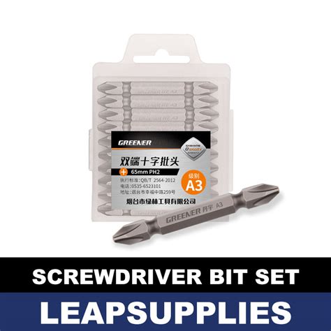 Greener Screwdriver Bit Set Leapsupplies Singapore