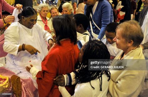 indian spiritual leader mata amritanandamayi aka amma  hugs