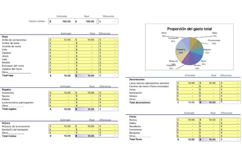 Plantilla Excel Hoja De Presupuesto Básica Descarga Gratis