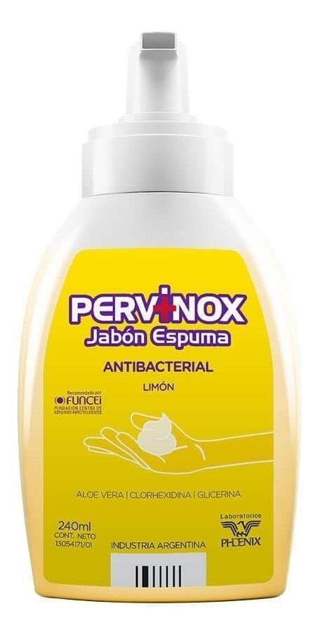 Pervinox Jabón Espuma Antibacterial Limón 240 ml Pervinox Jabon