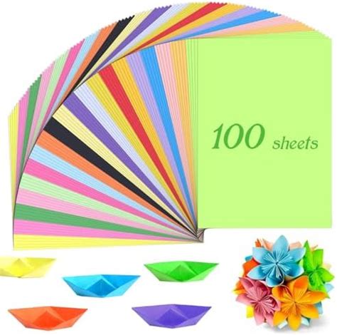 200 Fogli di carta colorata A4 fogli per origami 20 colori 70 g m²