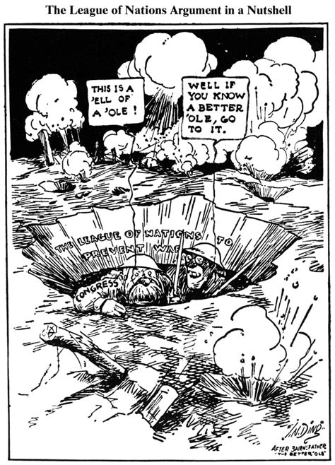 Cartoon League Of Nations Na 1919 Cartoon By Jn Ding Darling On