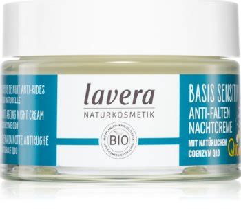 Lavera Basis Sensitiv Q10 crème de nuit visage à la coenzyme Q10