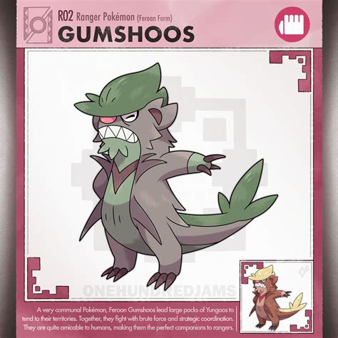 Fakemon Gumshoos Regional Variant By Onehundredjams On Deviantart