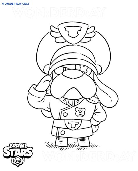 Colonel Ruffs Brawl Stars Coloring Pages 2021 Printable