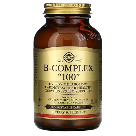 Solgar B Complex Vegetable Capsules Iherb