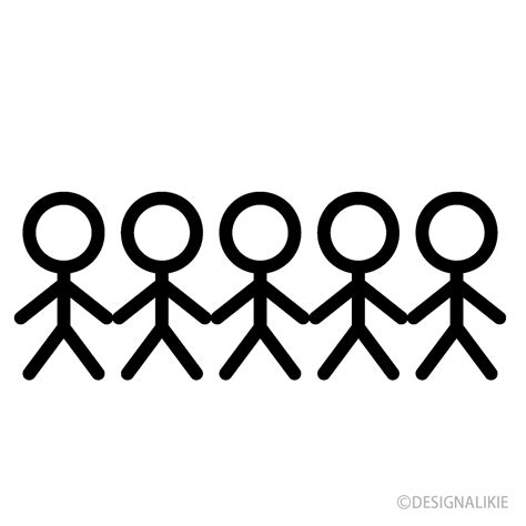 People Holding Hands Clipart Black And White