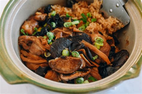 Chicken And Mushroom Clay Pot Rice The Woks Of Life