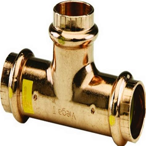 Viega 16273 ProPress G Copper Tee with 1-Inch by 1-Inch by 3/4-Inch P x