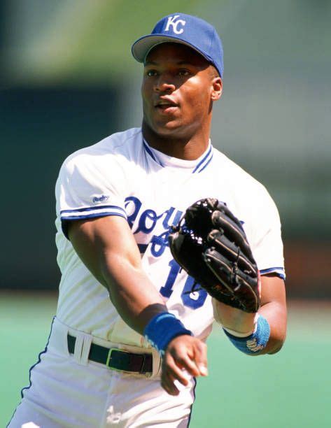 Bo Jackson In Action At Kaufmann Stadium