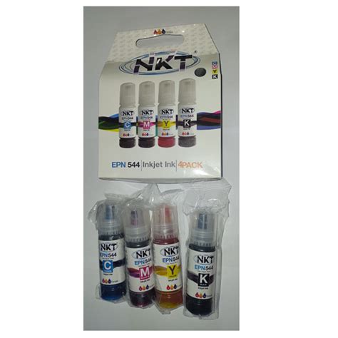 Pack De 4 Tintas NKT Para Epson 544 Series L 70ml OXDEA GUATEMALA