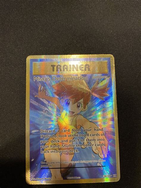 Pokémon TCG Misty s Determination Evolutions 108 108 Holo Full Art