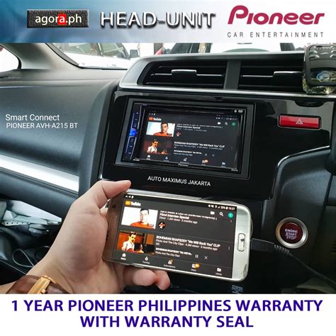 Original Pioneer Head Unit Avh A Bt In Dash Double Din Multimedia Av