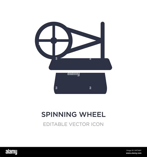 Spinning Wheel Icon On White Background Simple Element Illustration