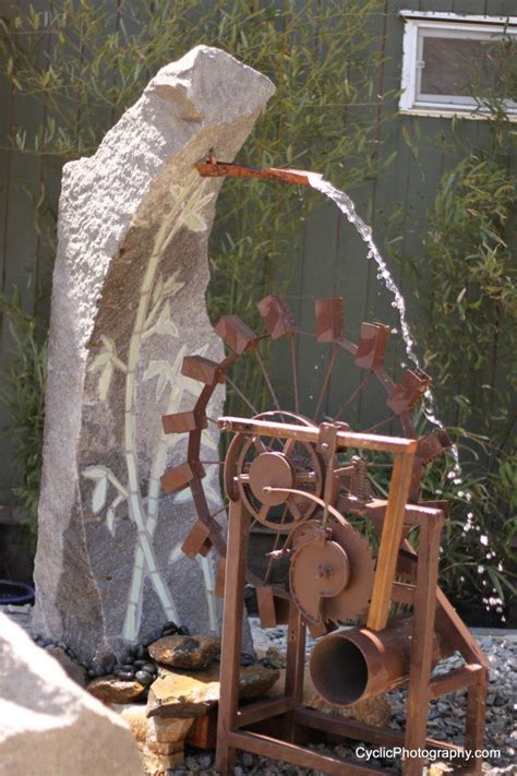 Artisan Iron Kinetic Water Fountain
