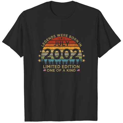 Legends Were Born In July 2002 Limited Edition Pat T-shirt sold by