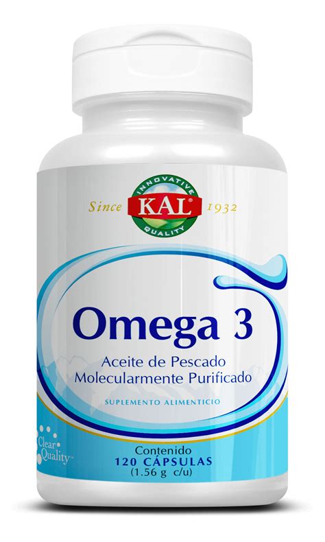 Omega 3 Aceite De Pescado Molecularmente Modificado 120 Cápsulas KAL