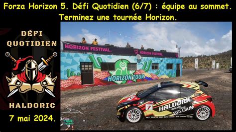 Forza Horizon 5 FH5 Défi Quotidien 6 7 équipe au sommet Terminez