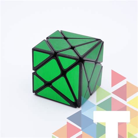 Cubo Rubik Z Cube Axis 3x3 Stickers Verde Base Negra 14000 En