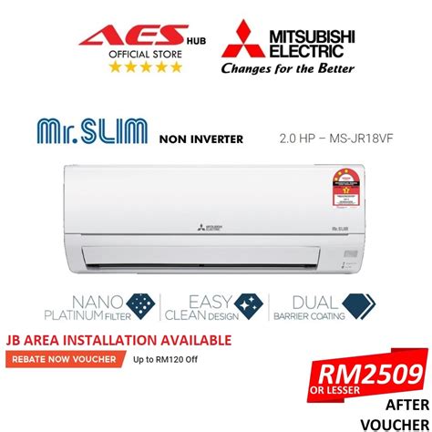 Stars Mitsubishi Aircond Hp Air Conditioner Non Inverter R Gas