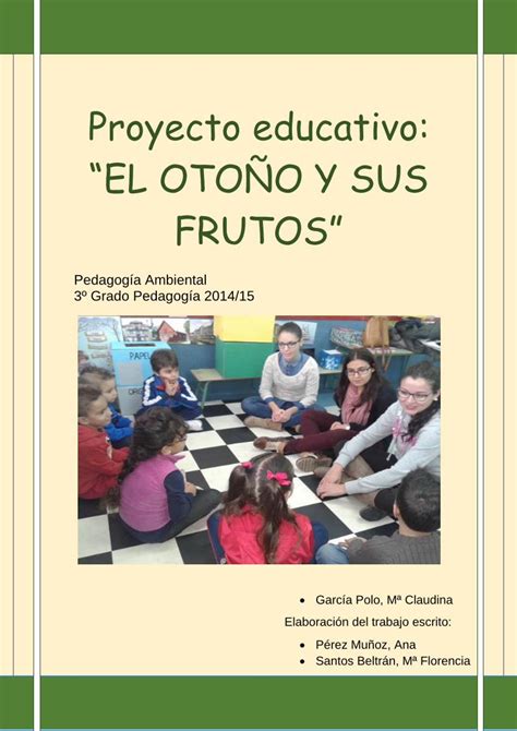 Pdf Proyecto Educativo El Oto O Y Sus Frutosgr Usal Es