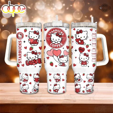 Starbucks Valentines Cups 2024 X Hello Kitty Sanrio 40oz Stanley