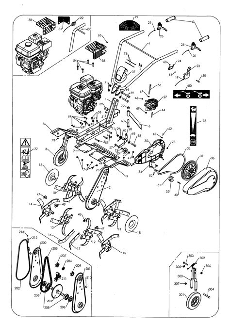 Vue Eclatee Motoculteur Honda F