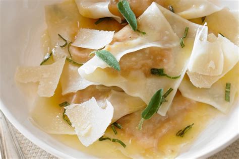 Squash Ravioli With Sage Brown Butter Sauce Canadian Goodness