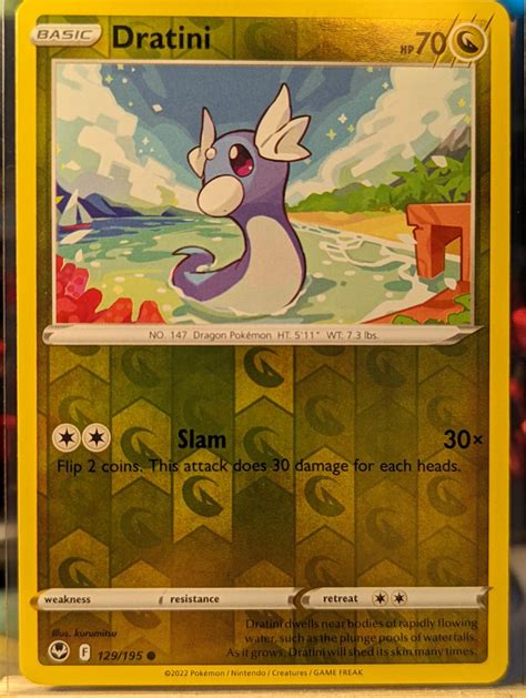 Dratini Reverse Holo 129 Prices Pokemon Silver Tempest Pokemon Cards