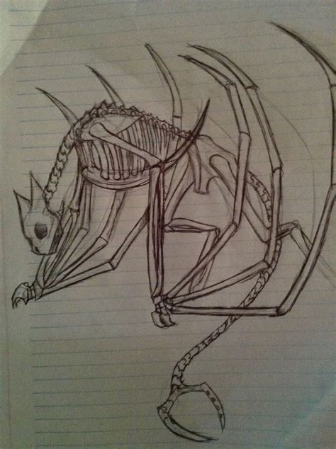 Dragon Skeleton by ApocalypticDragon115 on deviantART | Dragon skeleton, Art drawings, Dragon