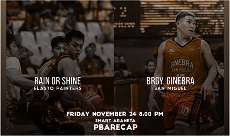 Rain Or Shine Vs Brgy Ginebra Pba Commissioners Cup