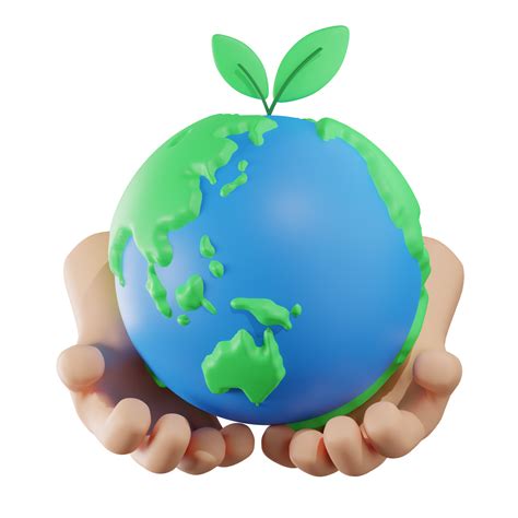 Save Earth 3d Illustration 12440334 Png