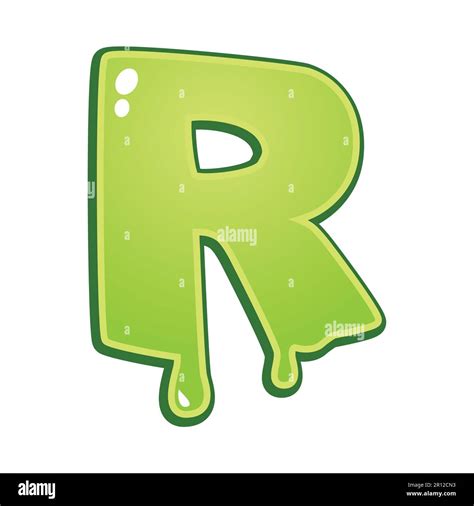 Slimy Font Type Letter R Stock Vector Image And Art Alamy