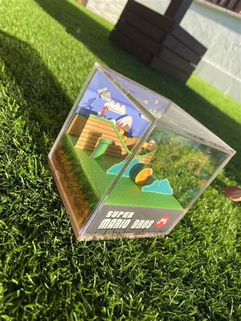 Super Mario Bros Cube Diorama Etsy