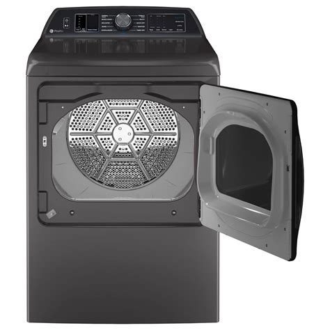 Ge Profile 53 Cu Ft Top Load Washer With Agitator And 74 Cu Ft Smart Gas Dryer In Diamond