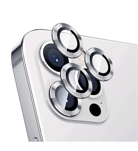 Camera Lens Protector For Apple Iphone 15 Pro And 15 Pro Max Silver